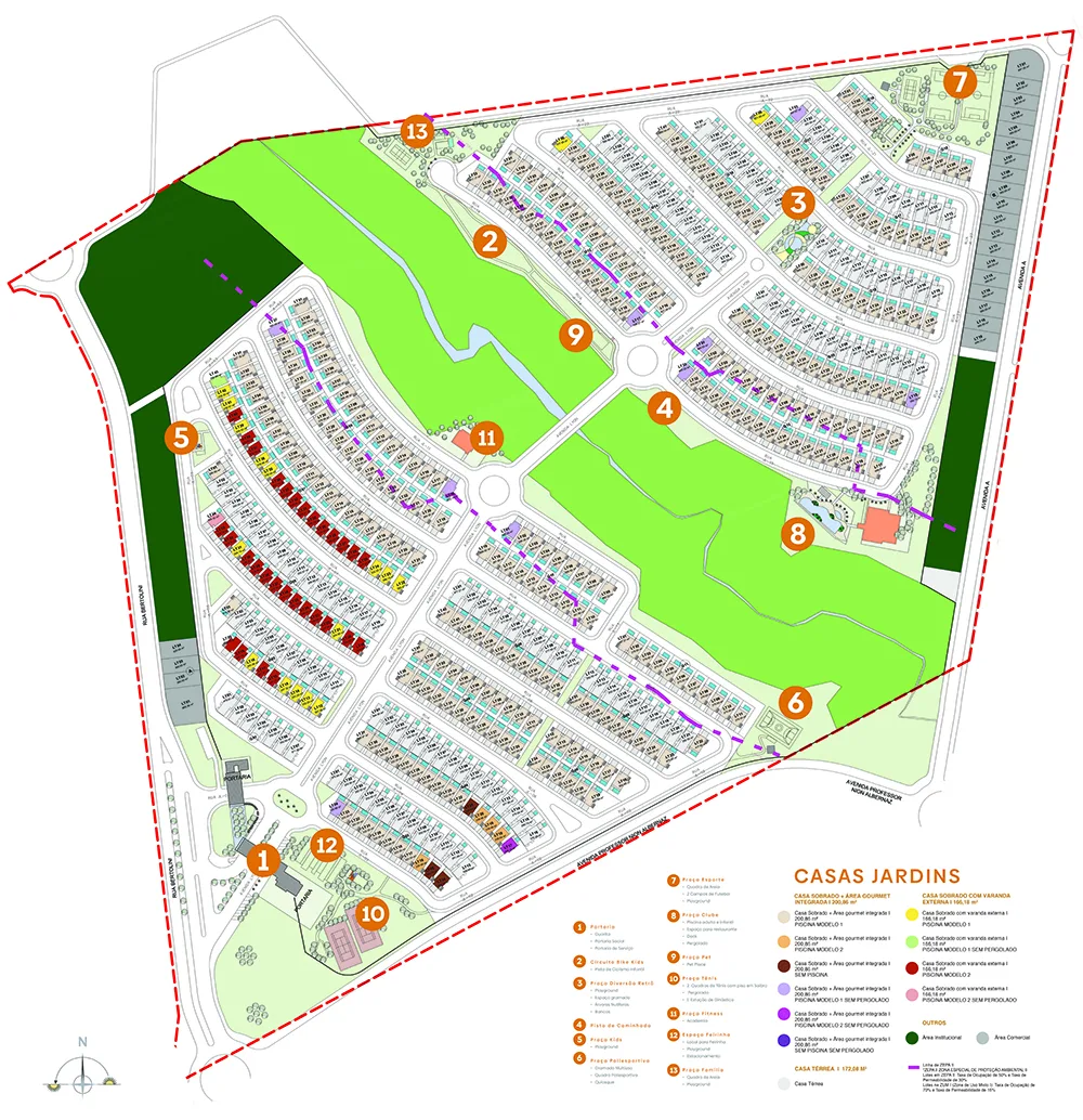 Implantação Jardins lyon