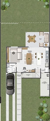 Casa Sobrado - 2 suítes - 121 m2
